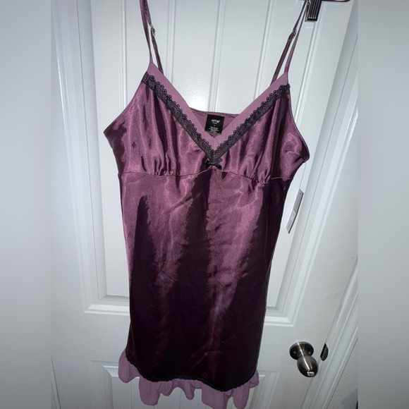 Apt. 9 Deep Purple Satin Chemise - Picture 4 of 11
